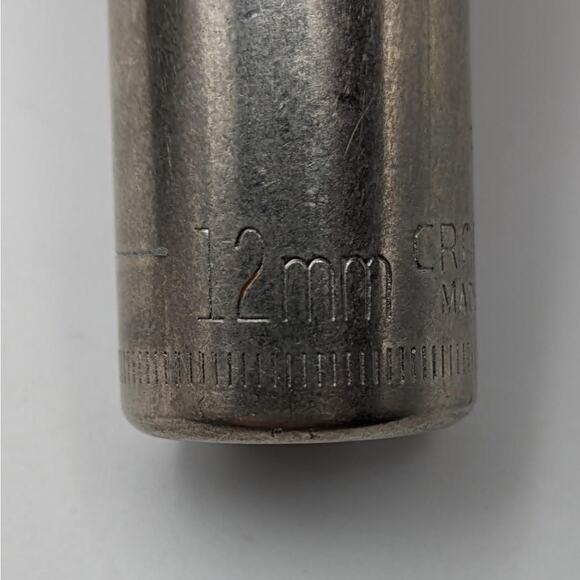 Craftsman Deep Socket 12mm 1/4" Drive 6 Inverted G Series 44409 - Picture 4 of 7